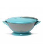 Cuenco antivuelco con ventosa y cuchara Kiokids