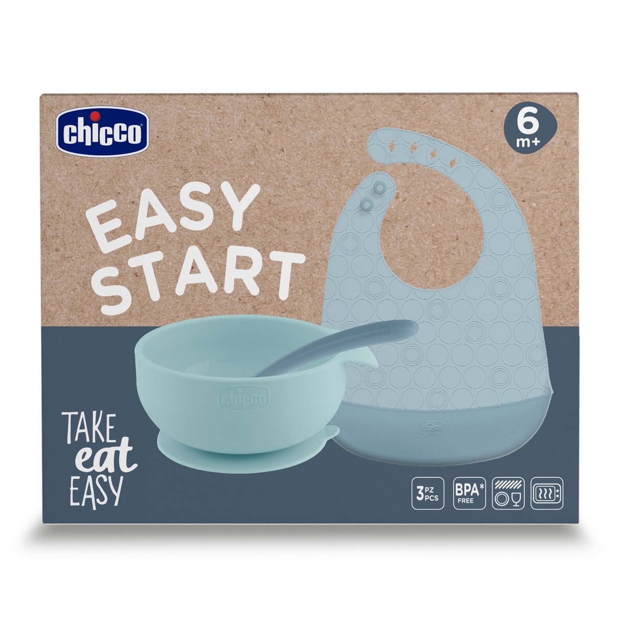 Set Vajilla Silicona Easy Start Chicco