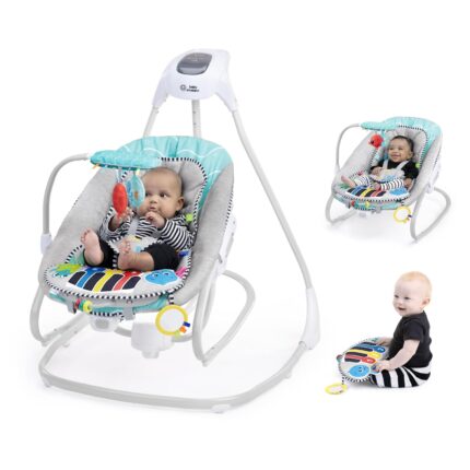 Columpio y Balancín Musical 4 en 1 Con Piano Kick to It Baby Einstein