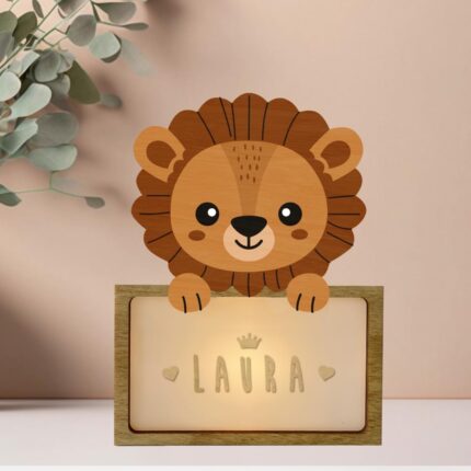 Lámpara Quitamiedos Pequeña Con Kit De Letras Personalizable Vintiun