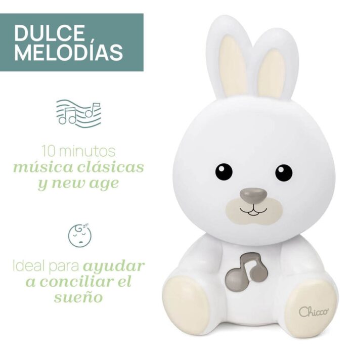 Lámpara Quitamiedos Conejito Chicco - Imagen 6