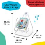 Columpio y Balancín Musical 4 en 1 Con Piano Kick to It Baby Einstein - Imagen 9
