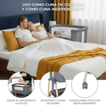 Minicuna Colecho Smart Beige Asalvo - Imagen 4