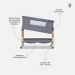 Minicuna Colecho Smart Beige Asalvo - Imagen 7