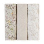 Juego 3 muselinas 100x100cm Kikkaboo