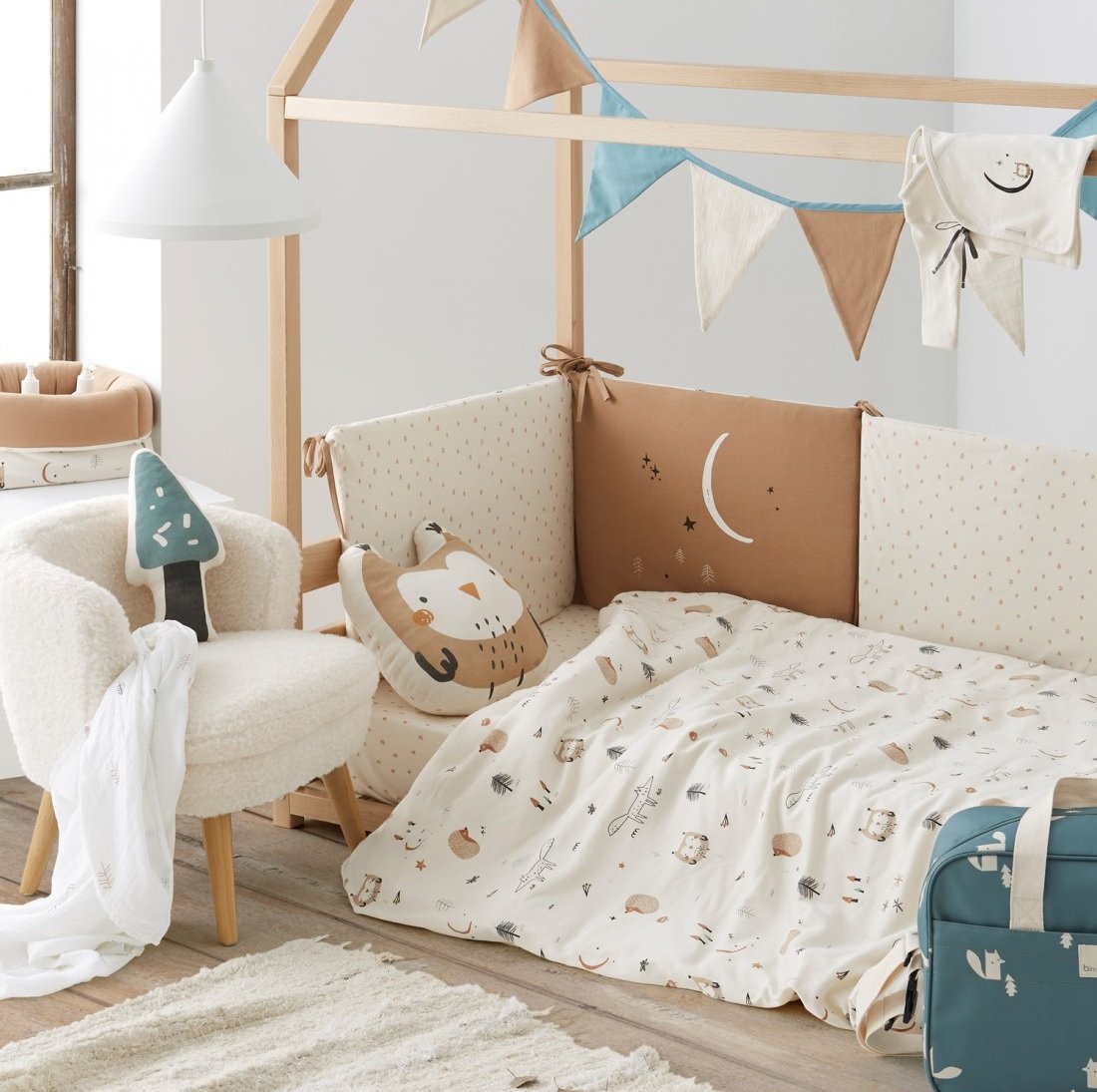 Funda Nórdica + Protector + Funda de Almohada Cuna Wonderland Bimbidreams - Imagen 3