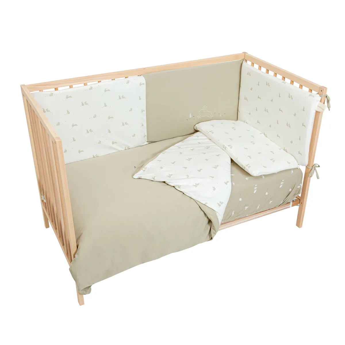 Funda nórdica+ Protector+ Funda Almohada Cuna Bunny Bimbidreams
