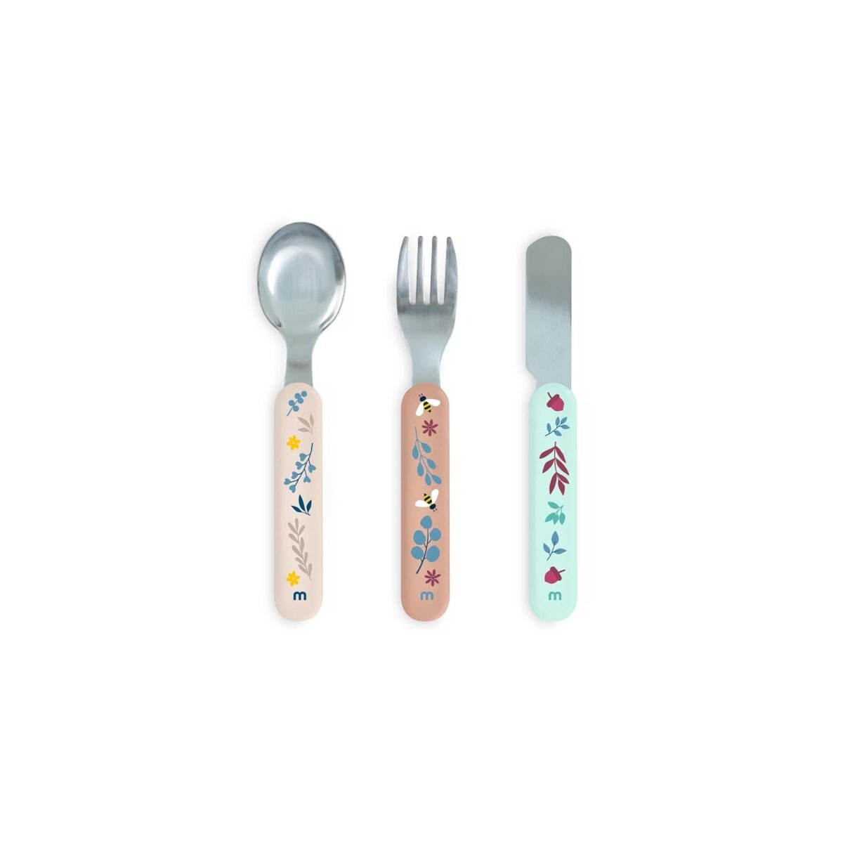Cubiertos Infantiles Steel Cutlery Set Dreamland Miniland