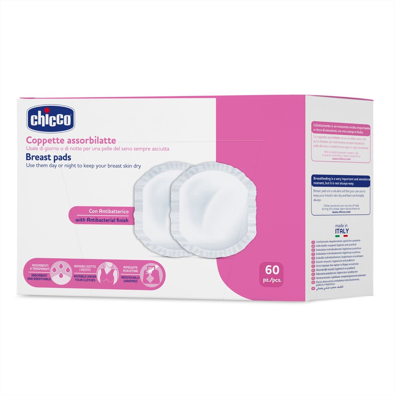 Discos Absorbentes De Lactancia 60 unidades Chicco