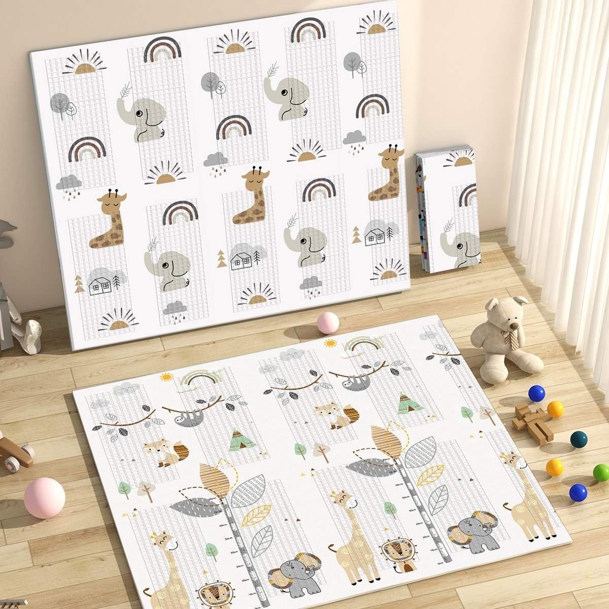 Alfombra De Juegos Reversible Fancy 8911 Elefante 180×200 cm. MS