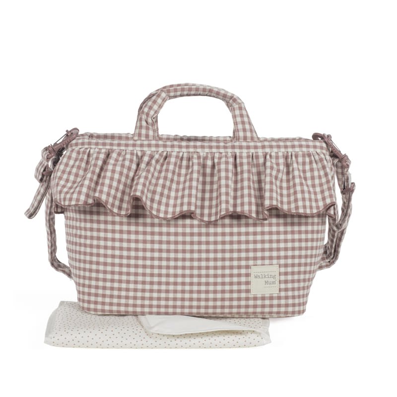 Bolsa Canastilla Praliné Vichy Walking Mum - Imagen 13