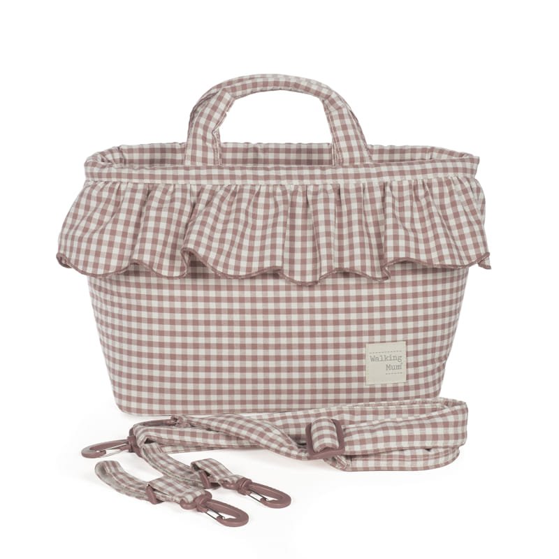 Bolsa Canastilla Praliné Vichy Walking Mum - Imagen 12