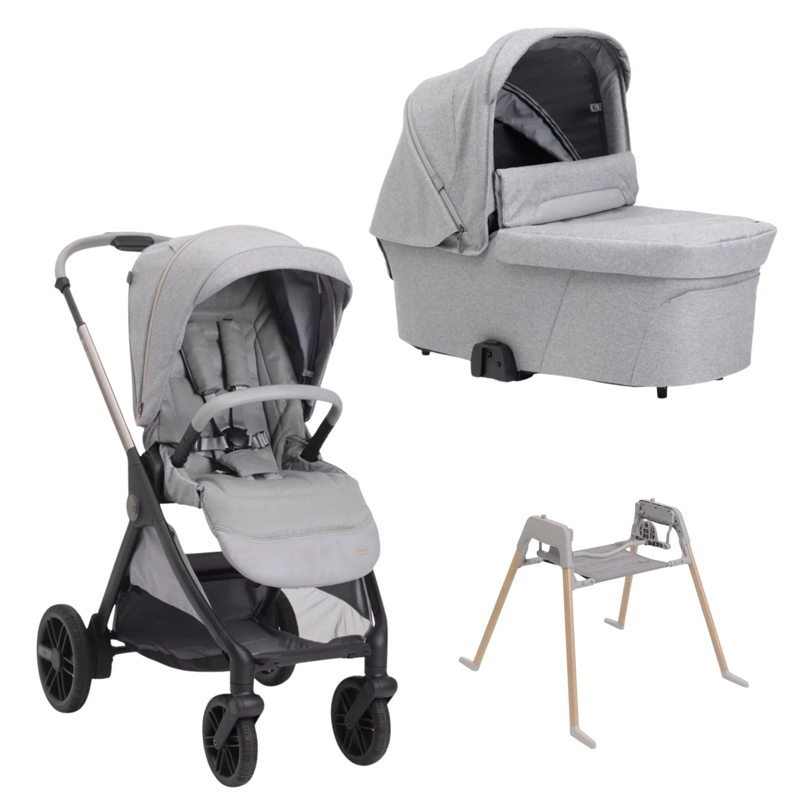 Pack Dúo Bellagio 2 Con Capazo Flexi + Soporte Lullaglide Chicco