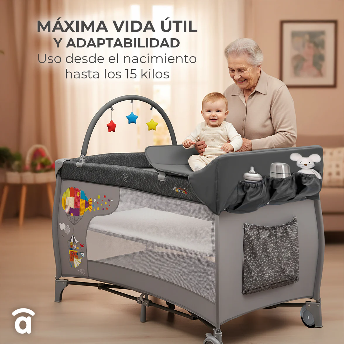 Cuna De Viaje Con Cambiador Completa Asalvo - Imagen 6