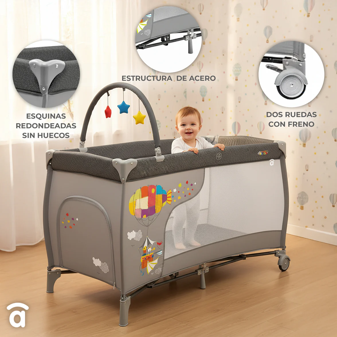 Cuna De Viaje Con Cambiador Completa Asalvo - Imagen 7
