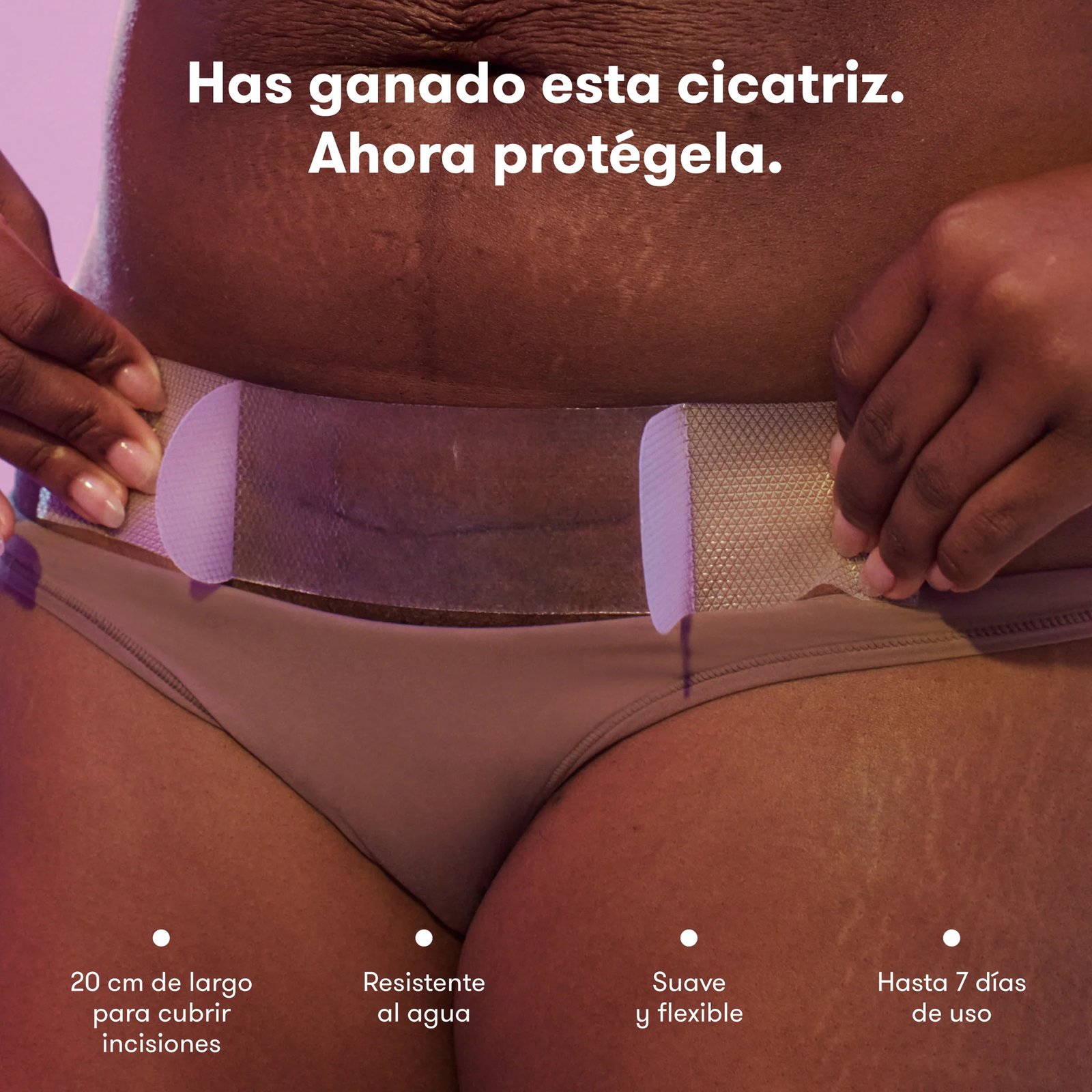 6 Parches De Silicona Para Cicatrices De Cesárea Frida Mom - Imagen 4