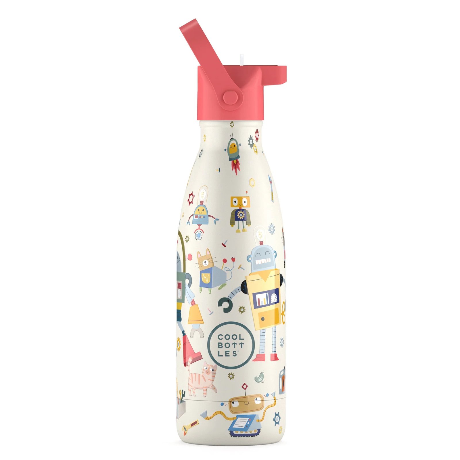 Botella Térmica Infantil 350 ml. Messy Robots Cool Bottles