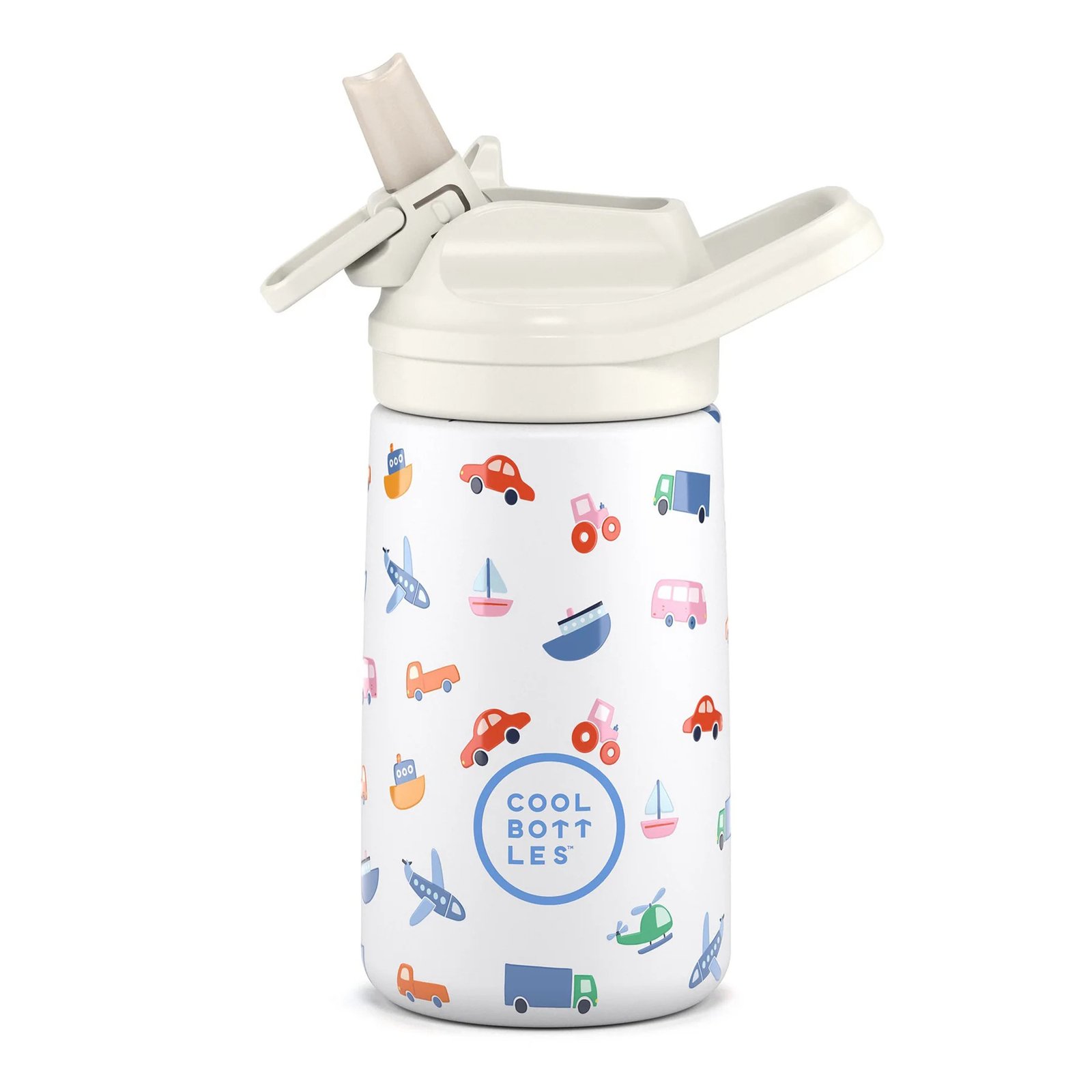Botella Térmica Infantil Con Boquilla 350 ml. Little Wheels Cool Bottles