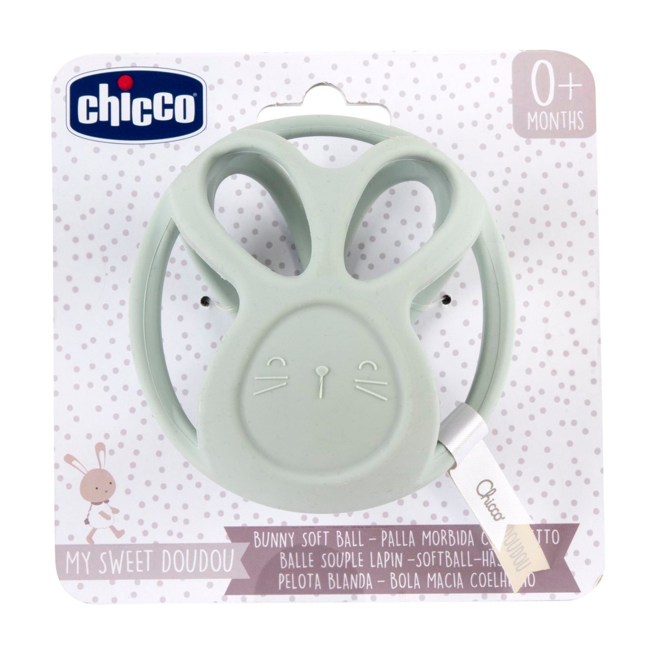 Pelota Montessori Suave Conejito Chicco - Imagen 2