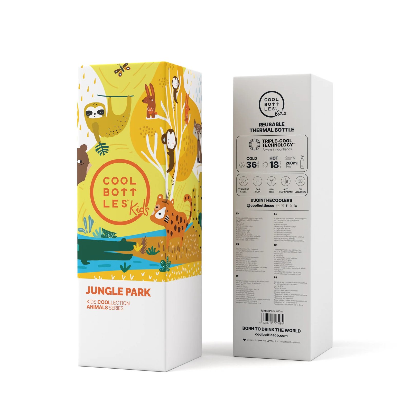 Botella Térmica Infantil 260 ml. Jungle Park Cool Bottles - Imagen 5
