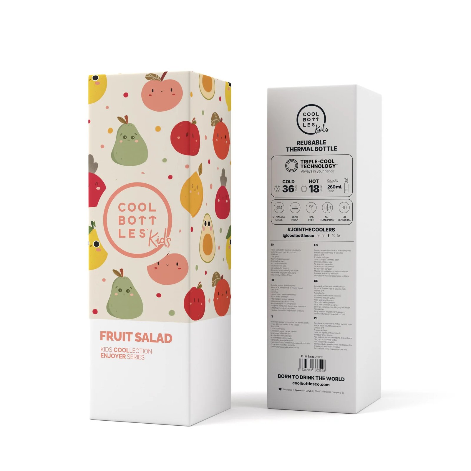 Botella Térmica Infantil 260 ml. Fruit Salad Cool Bottles - Imagen 5