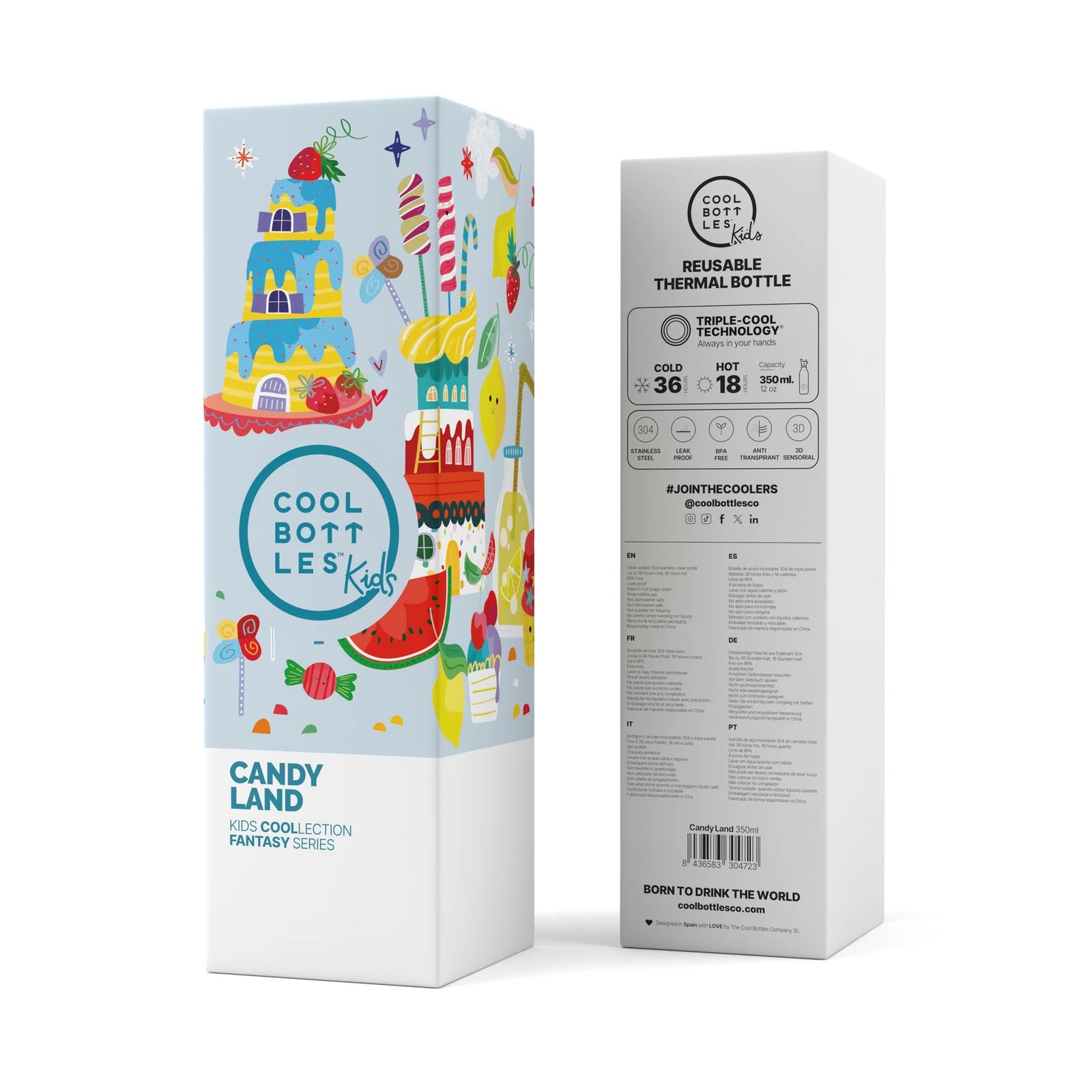 Botella Térmica Infantil 350 ml. Candy Land Cool Bottles - Imagen 5