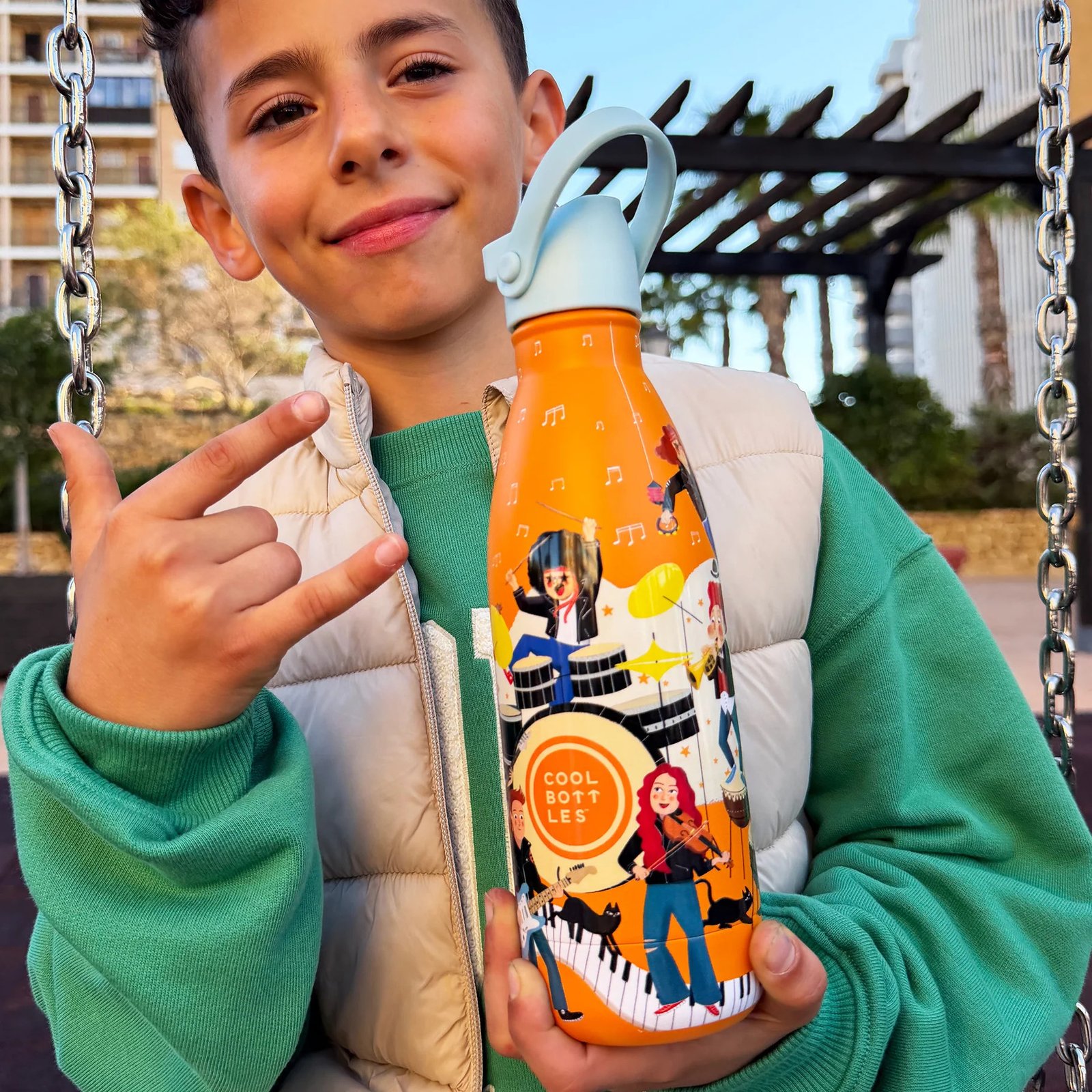 Botella Térmica Infantil 350 ml. Music Beat Cool Bottles - Imagen 5