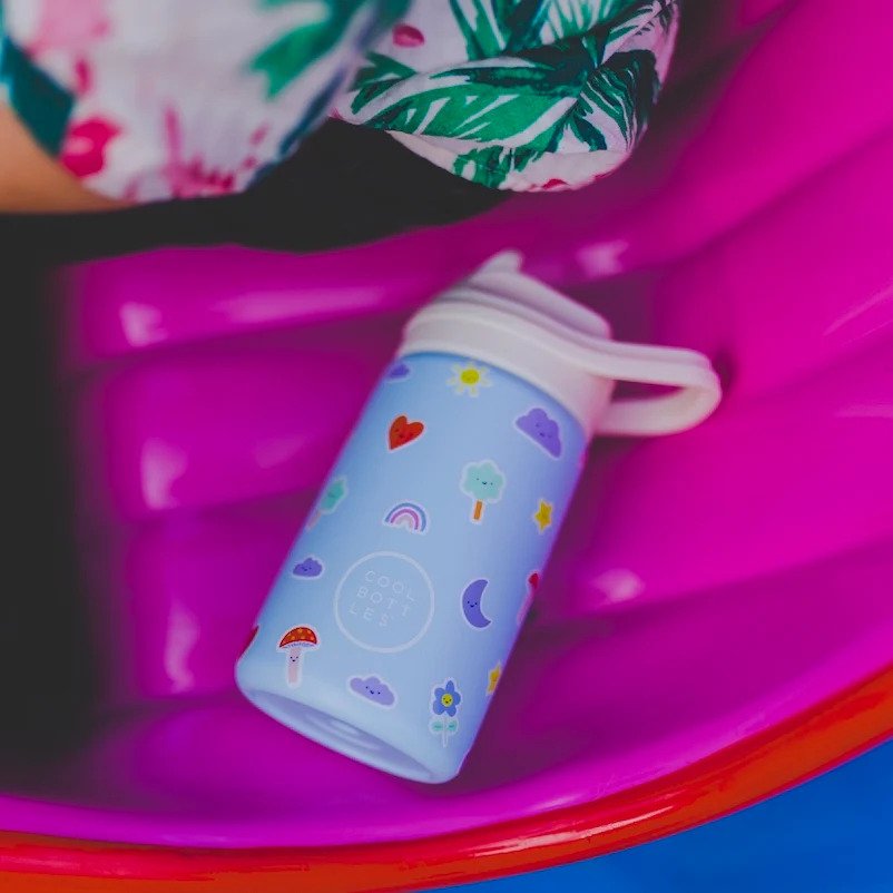 Botella Térmica Infantil Con Boquilla 350 ml. Rainbow Clouds Cool Bottles - Imagen 6