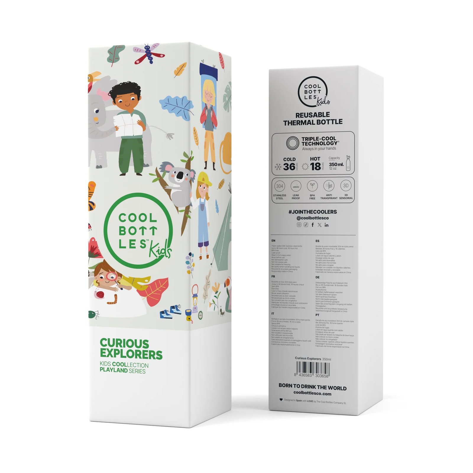 Botella Térmica Infantil 350 ml. Curious Explorers Cool Bottles - Imagen 6