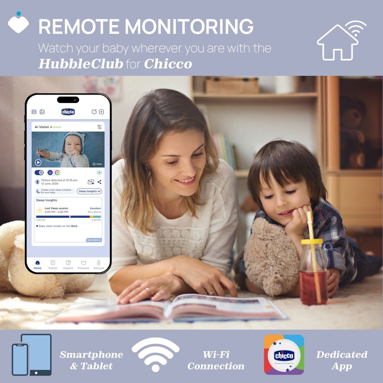 Vigilabebés Baby Monito WiFi Chicco - Imagen 6