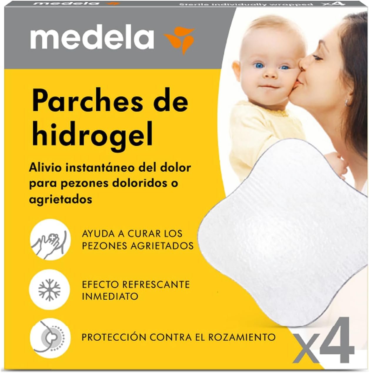 4 Unidades Parches De Hidrogel Medela