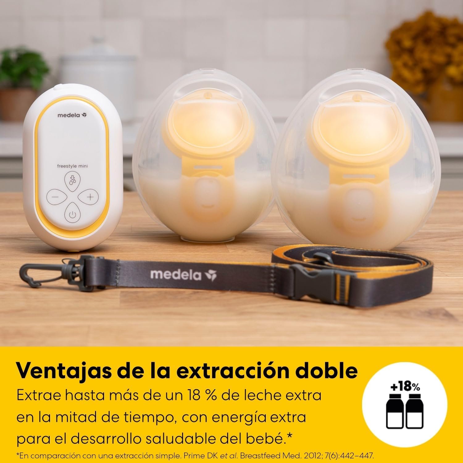 Extractor Eléctrico Doble Manos Libres Freestyle Mini Hands Free Medela - Imagen 3