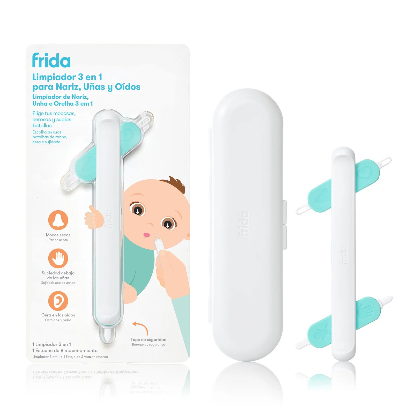 Limpiador Infantil 3 en 1 Para Nariz, Uñas y Oídos Frida Baby