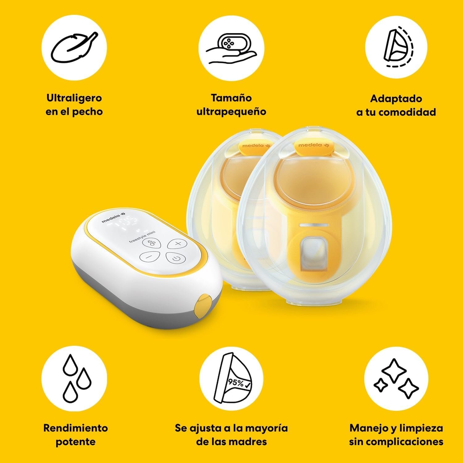 Extractor Eléctrico Doble Manos Libres Freestyle Mini Hands Free Medela - Imagen 7