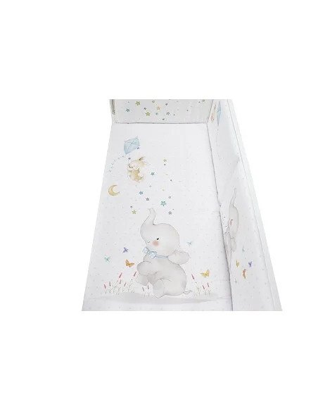 Set 2 piezas Funda Nórdica y Chichonera Elefante Interbaby