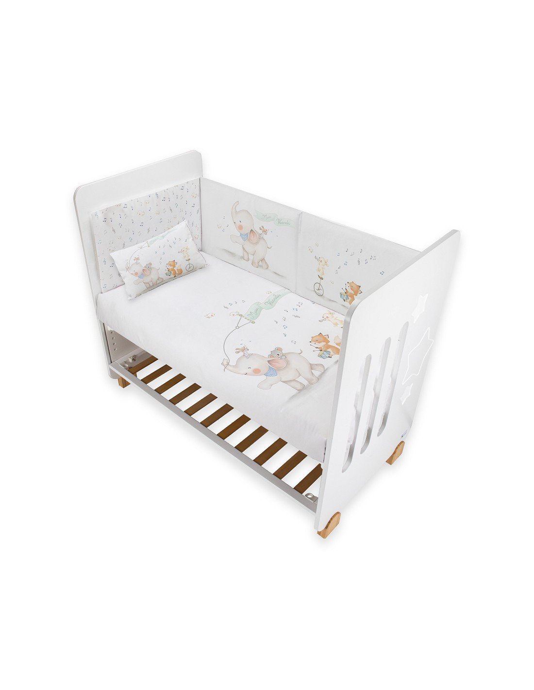 Set 2 piezas funda nórdica+ almohada+ chichonera Music and Friends Interbaby - Imagen 9
