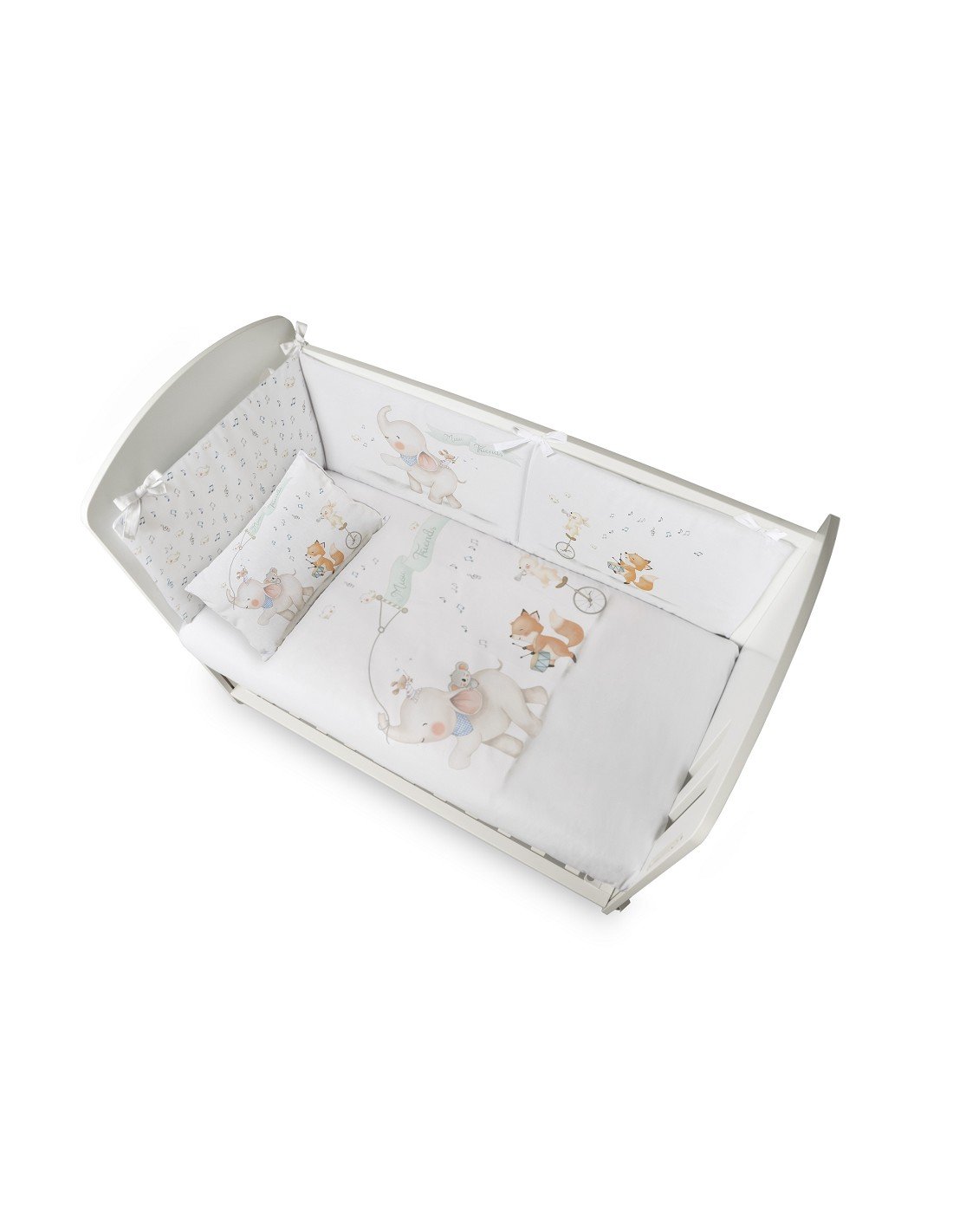 Set 2 piezas funda nórdica+ almohada+ chichonera Music and Friends Interbaby