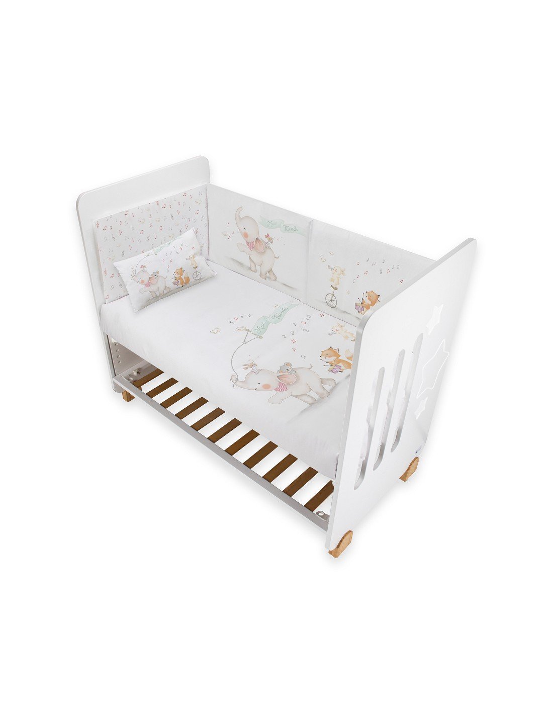 Set 2 piezas funda nórdica+ almohada+ chichonera Music and Friends Interbaby - Imagen 5