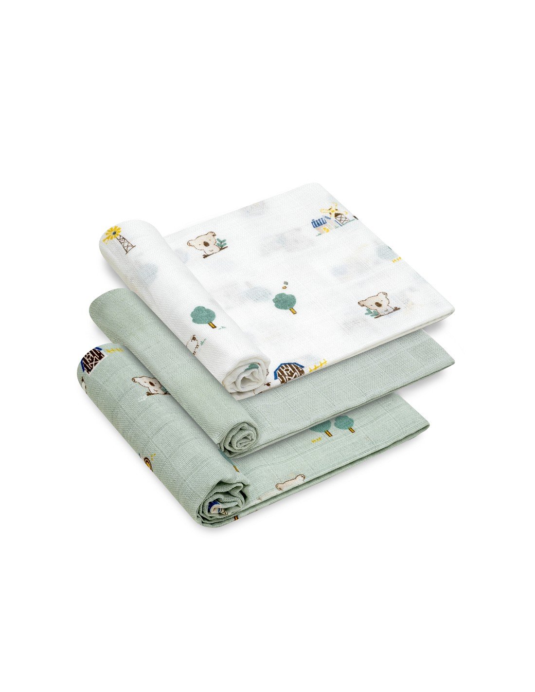Pack 3 unidades Gasas 80x80 cm. Interbaby - Imagen 3