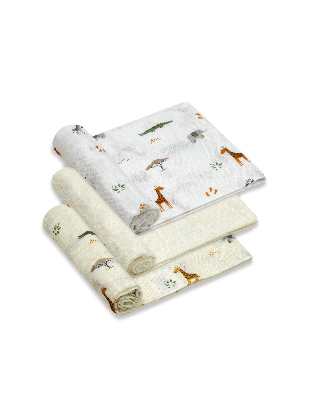 Pack 3 unidades Gasas 80x80 cm. Interbaby