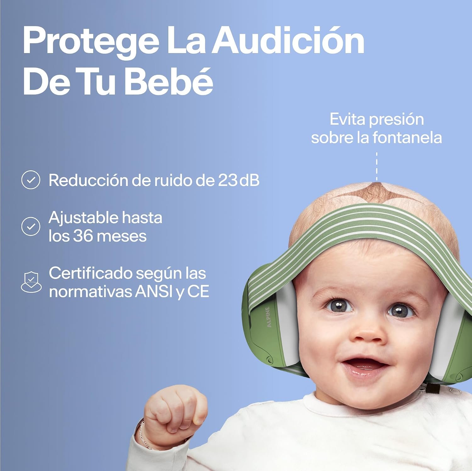Protectores Auditivos Antiruido Muffy Baby Comfort Alpine - Imagen 5