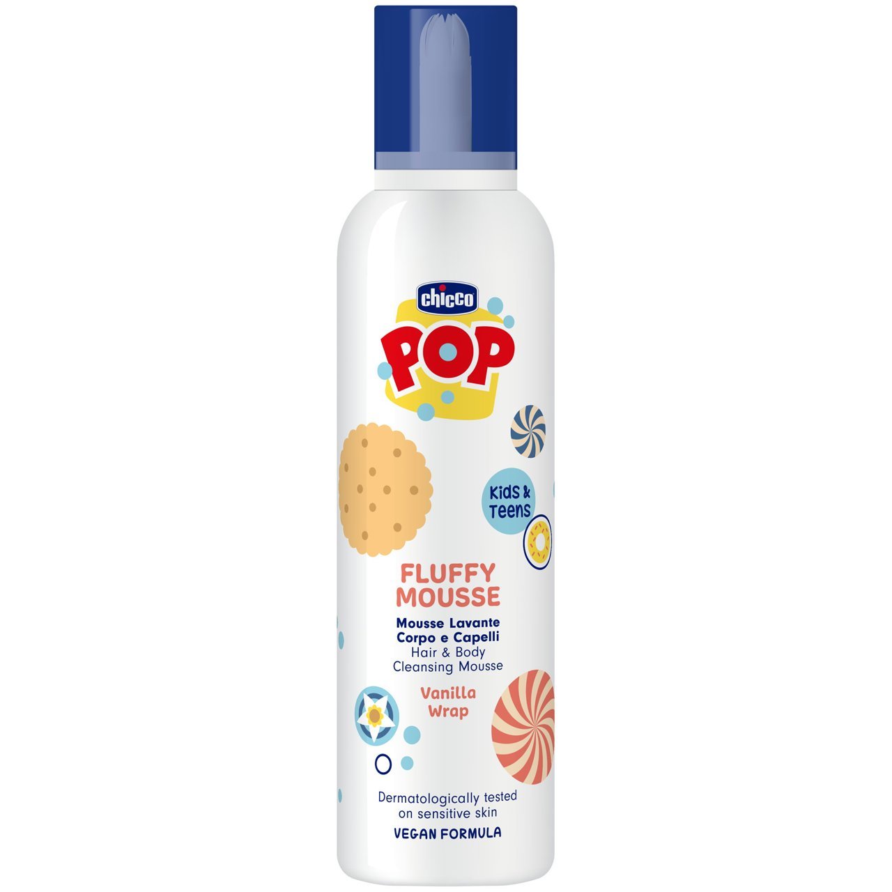 Espuma Cuerpo y Cabello Vainilla 200ml. Chicco