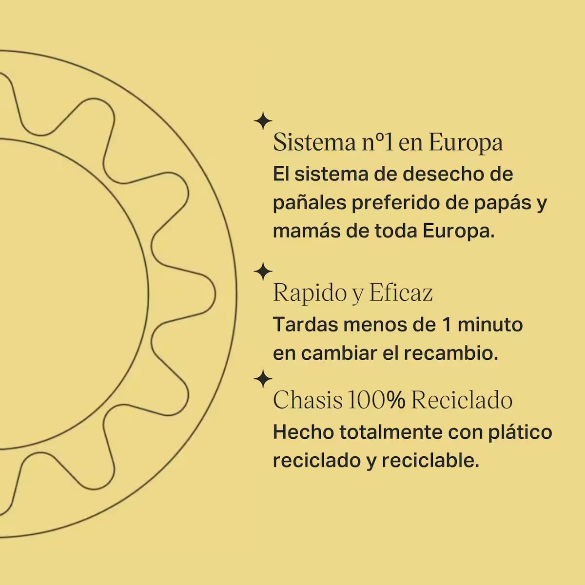 Pack De 3 Unidades de Recambios Sangenic Twist & Click para Contenedor de Pañales Tommee Tippee - Imagen 3