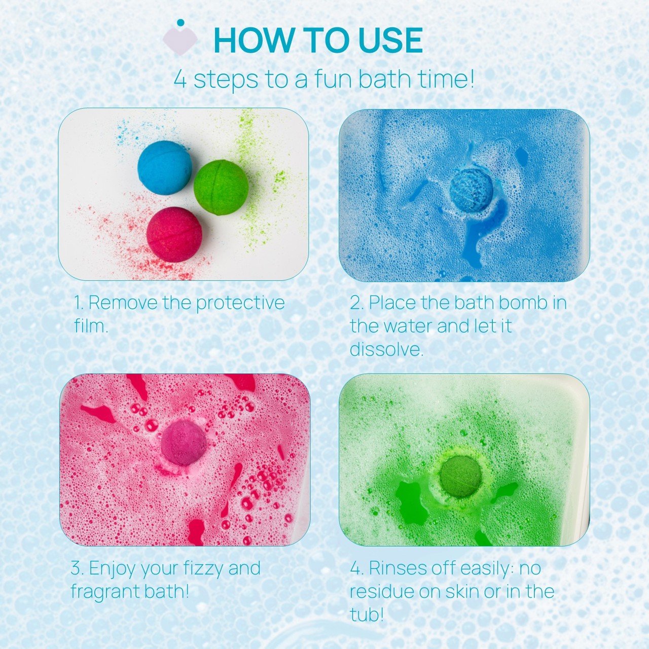 3 ud. Bombas De Baño Efervescentes Pop Chicco - Imagen 3