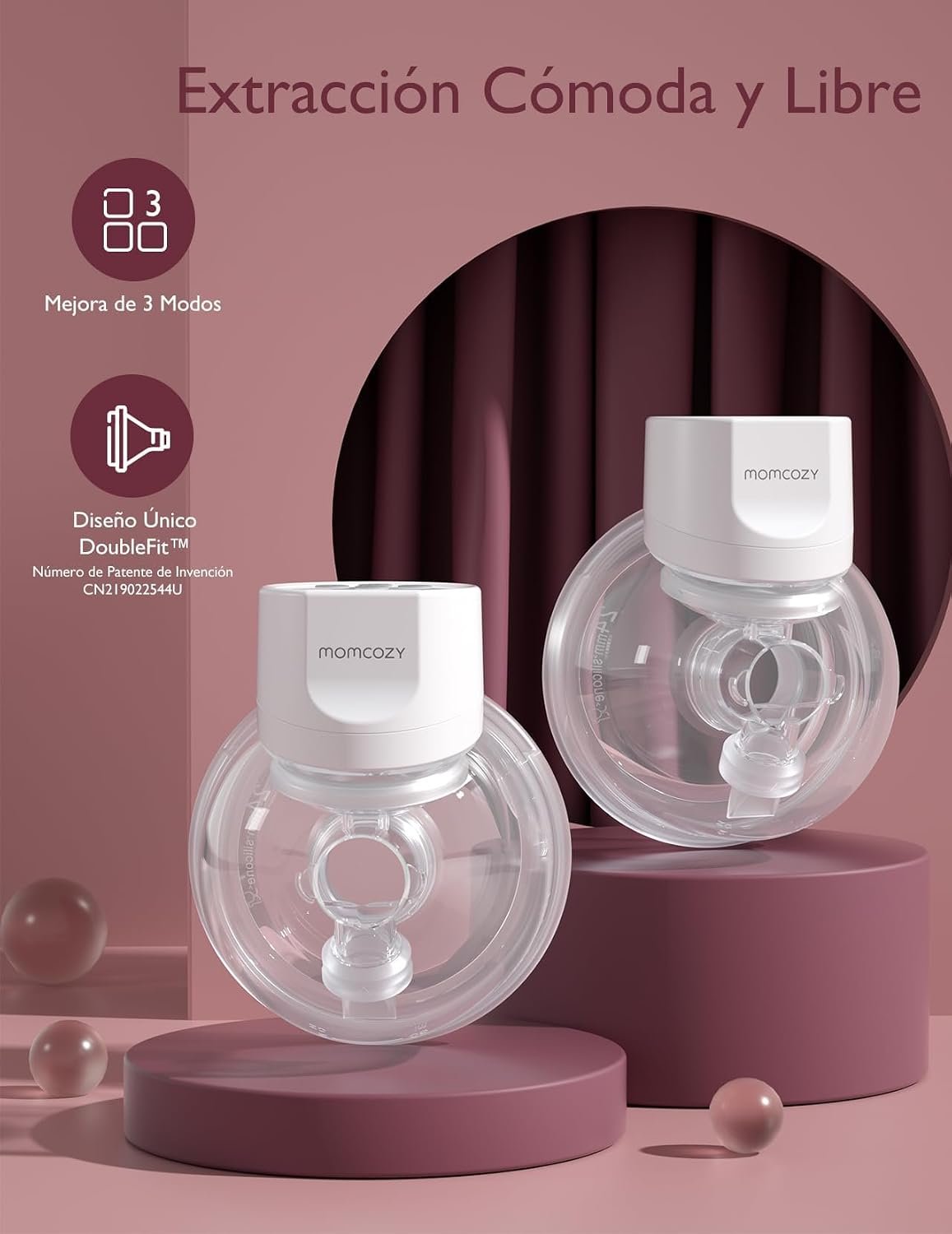 Extractor De Leche Portátil Eléctrico S12 Pro Doble Momcozy - Imagen 5