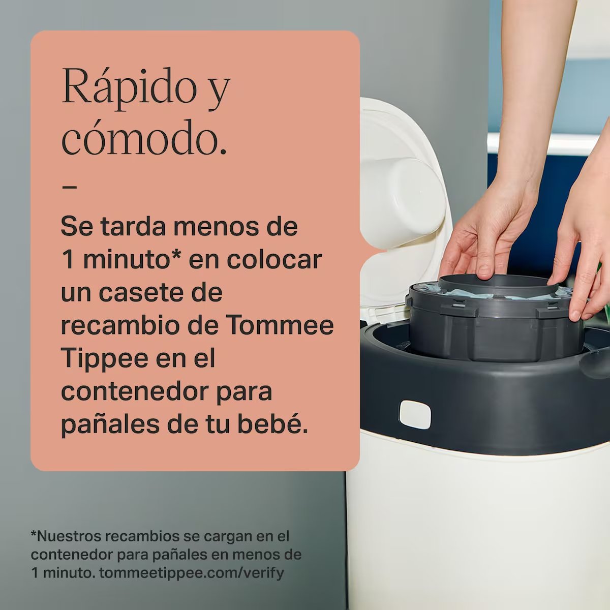 Pack de 4+2 de Recambios Sangenic Twist & Click para Contenedor de Pañales Tommee Tippee - Imagen 3