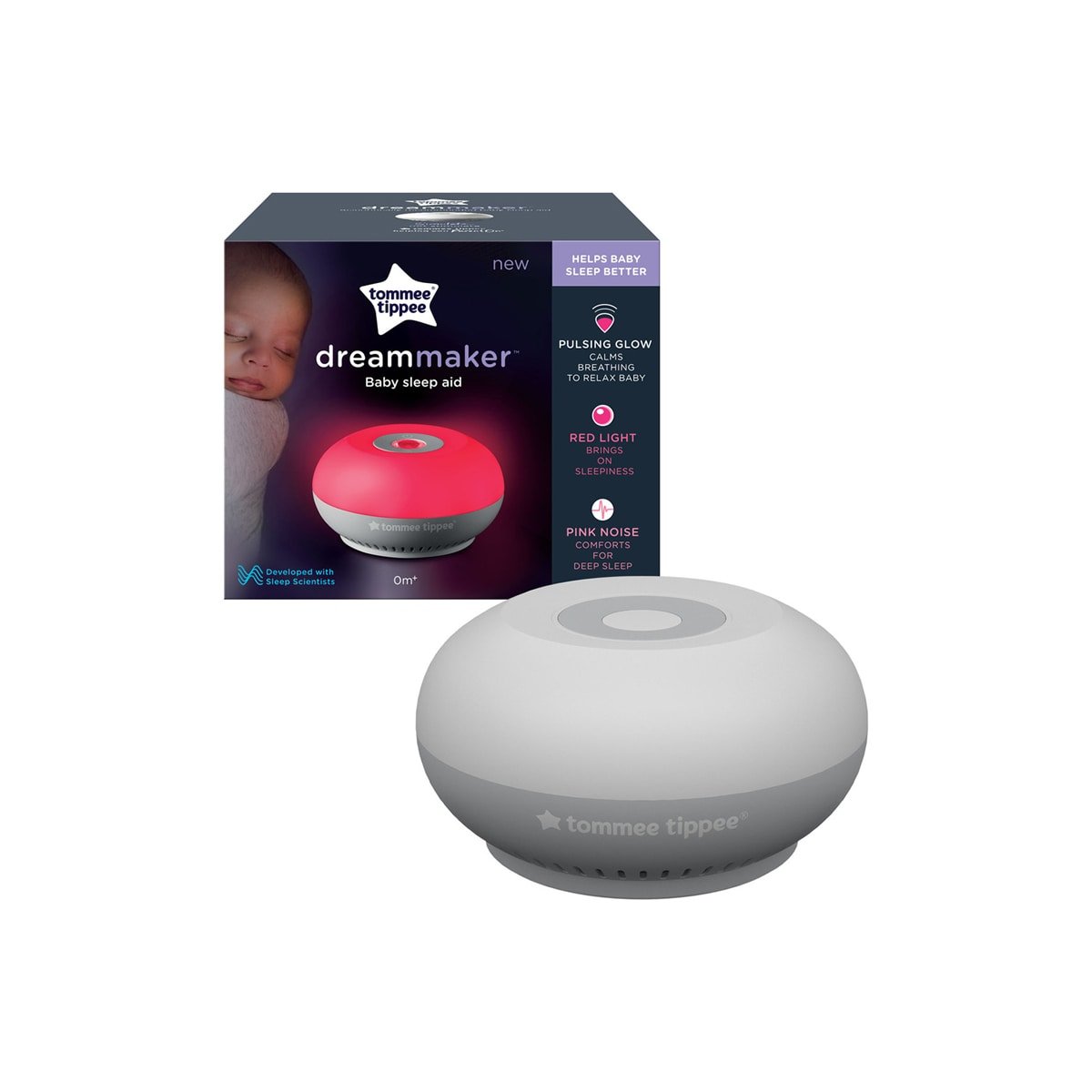 Duermebebés Con Luz Roja y Sonido Dreammaker Tommee Tippee